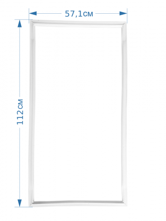 Уплотнитель для холодильника Стинол Indesit Ariston C00267506 (57,1*112)