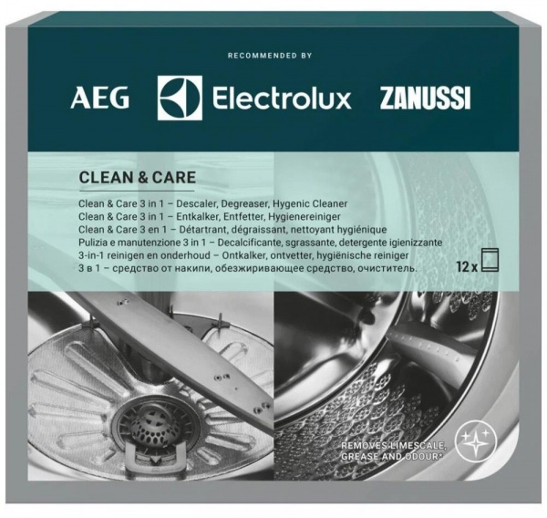 Очиститель накипи и жира Electrolux - 9029799195, 9029804417, 9029865475  Италия 12 пакетов по 50гр