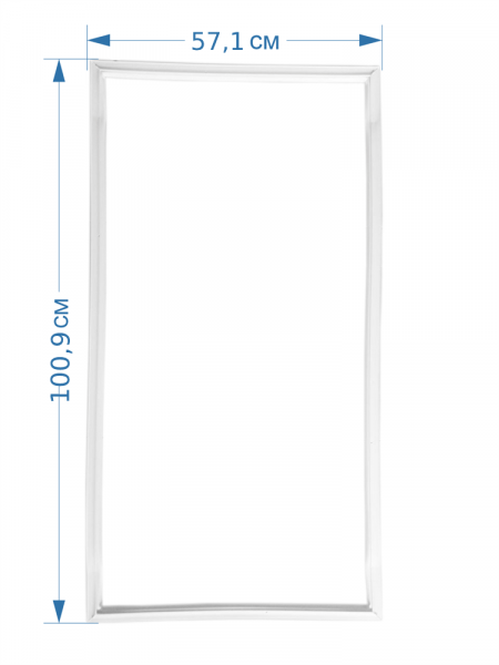 Уплотнитель для холодильника Стинол Indesit Ariston C00854009 (57,1*100,9)