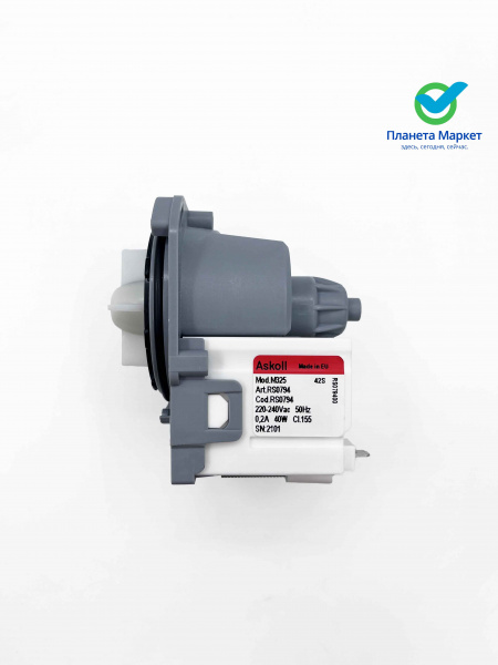 Насос ASKOLL 25-40W 3 защелки клеммы назад раздельно PMP004UN, AV5432