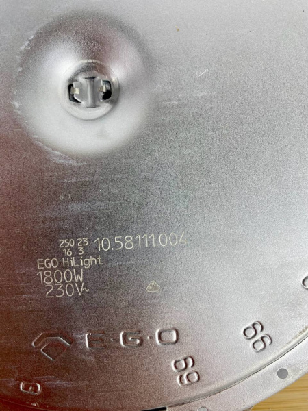 Конфорка однозонная 1800W Ø180mm Electrolux 3740636216 EGO 10.58111.004 COK060UN