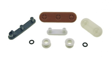 Комплект колесиков (роликов) ПММ Electrolux, Zanussi, Aeg 50221870004
