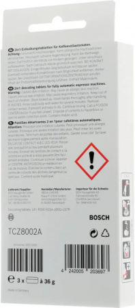 ТАБЛЕТКИ АНТИНАКИПИН ОРИГИНАЛ ДЛЯ КОФЕМАШИНЫ Bosch SIEMENS 00312093, 00576694, TCZ8002A
